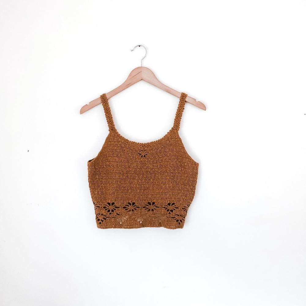 American Eagle Mustard Yellow Sweater Tank Top, Size L